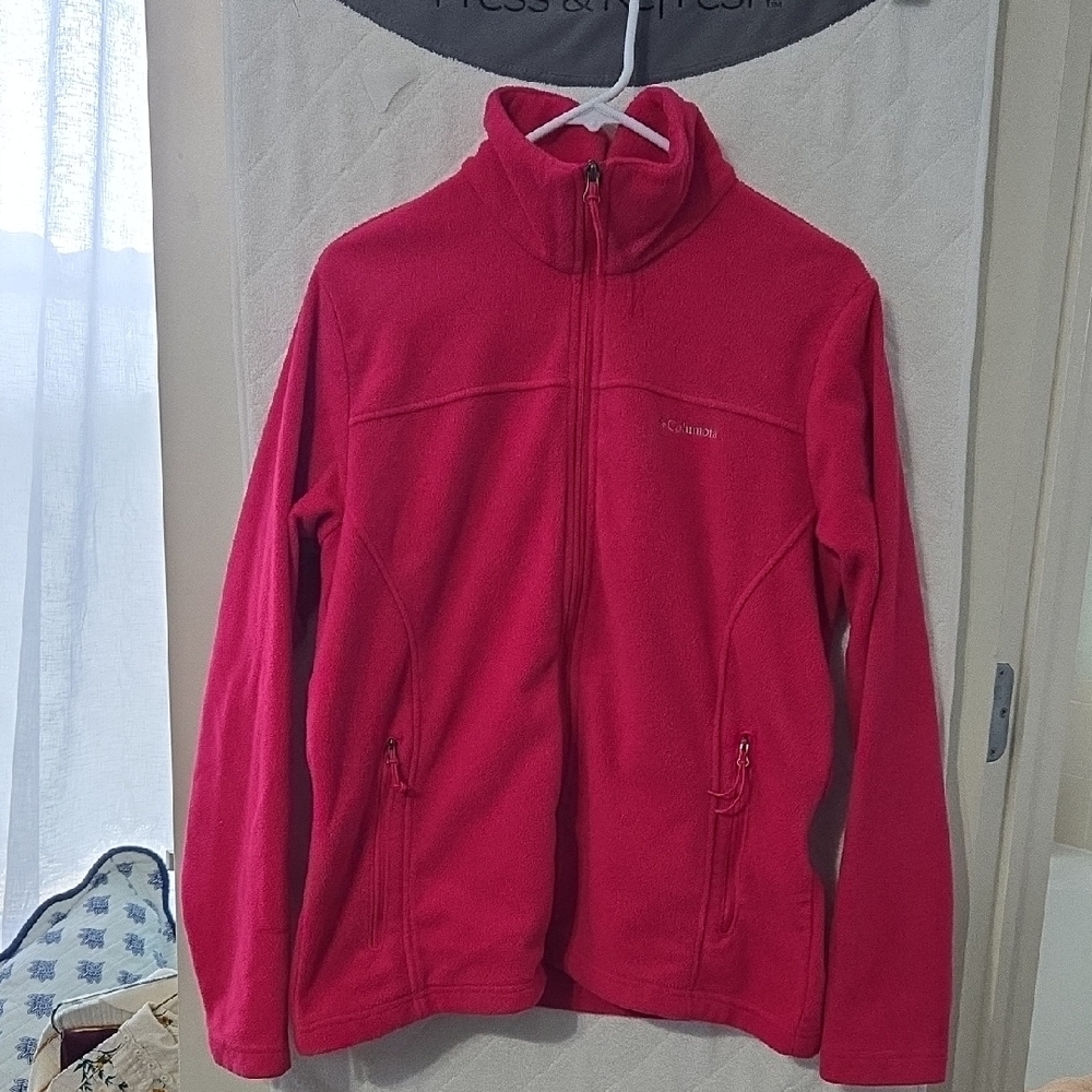 Columbia Vibrant Pink Full-Zip Fleece